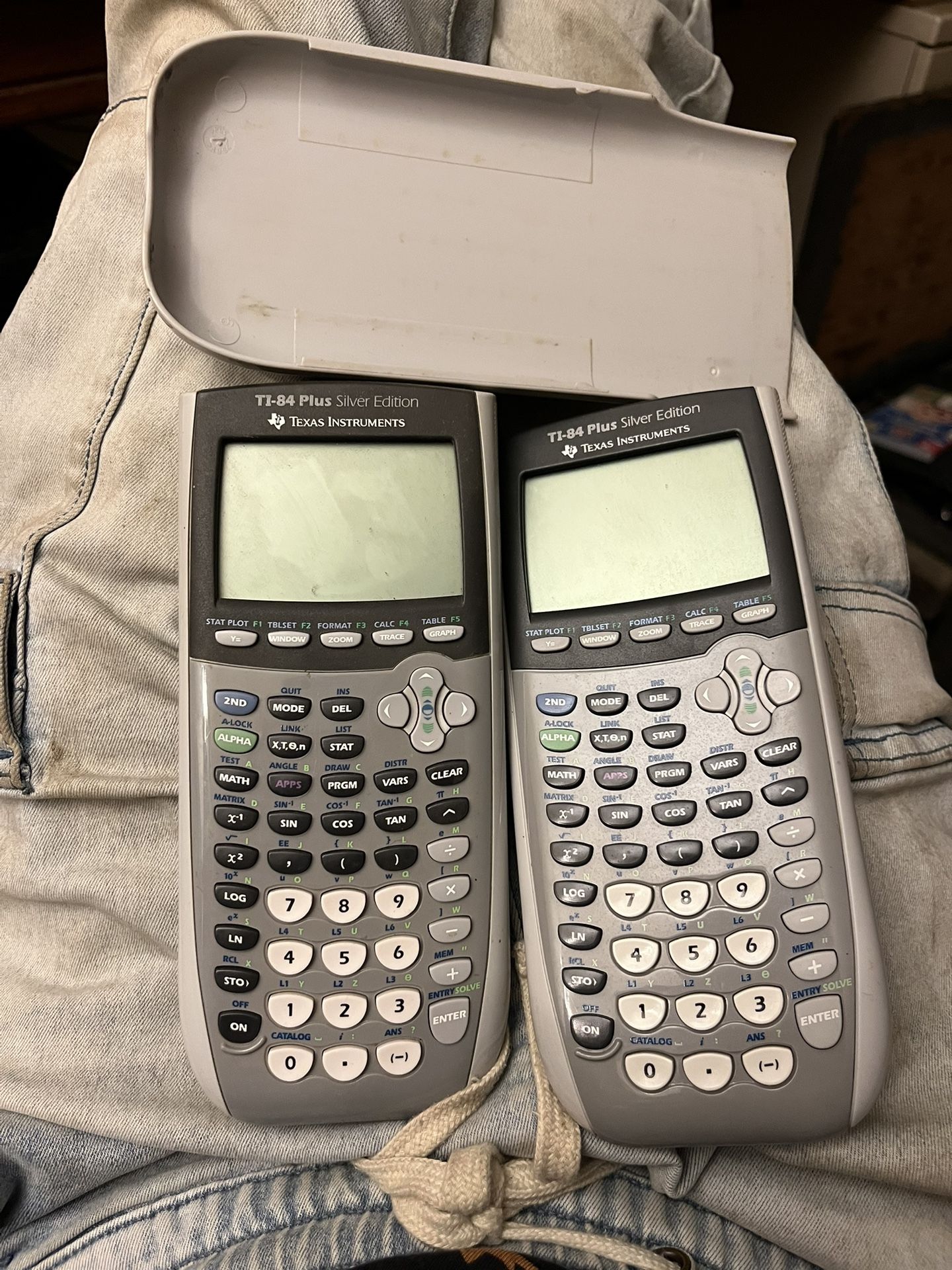 (2) Ti-84 Plus Silver Edition Graphing Calculators