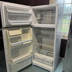 White Garage Refrigerator 