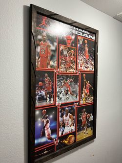 Michael Jordan framed art