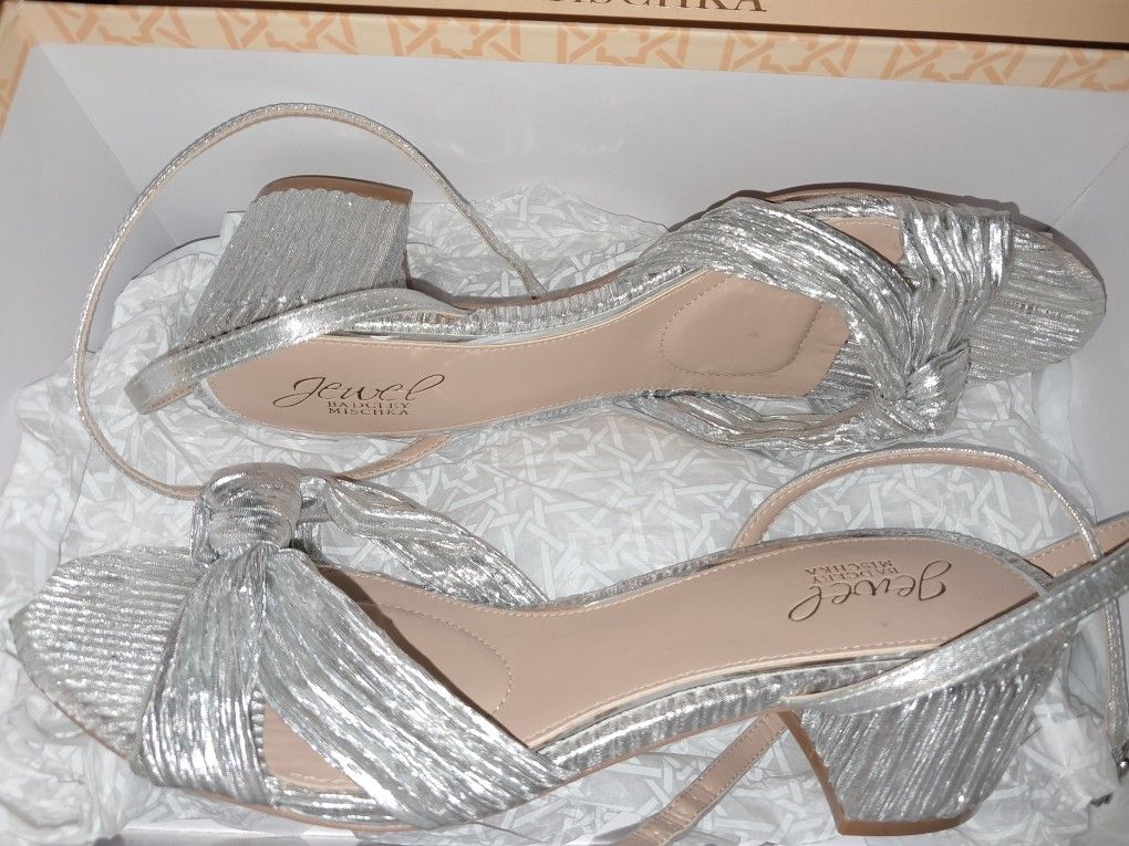 Badgley Mischka Silver Evening shoes/heels