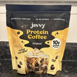 SAVE $9.07 + Tax - NEW Javvy Protein Coffee Original 12.7 ounces