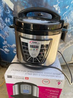 Power Pressure Cooker XL 6 Quart Model PPC770 Silver Black Stainless Steel