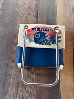 1996 vintage Chicago bears padded folded stadium clip on seat