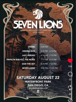 Seven Lions concert ticket