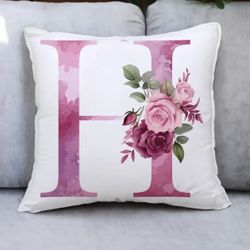 English Alphabet Print Sofa Cushion Cover Home Decoration Pillowcase