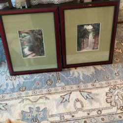 Two Beautiful Garden Gate Wall Pictures