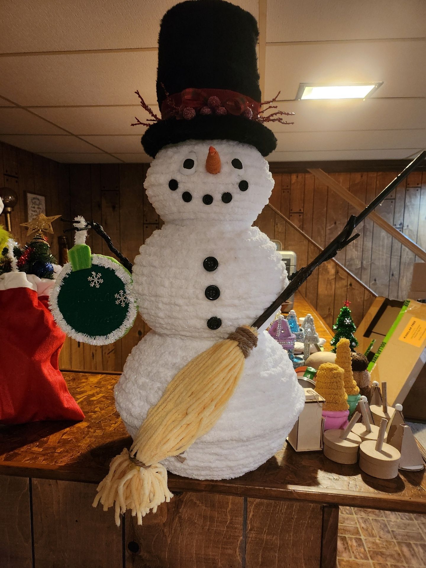 Large Home Made Snow Man