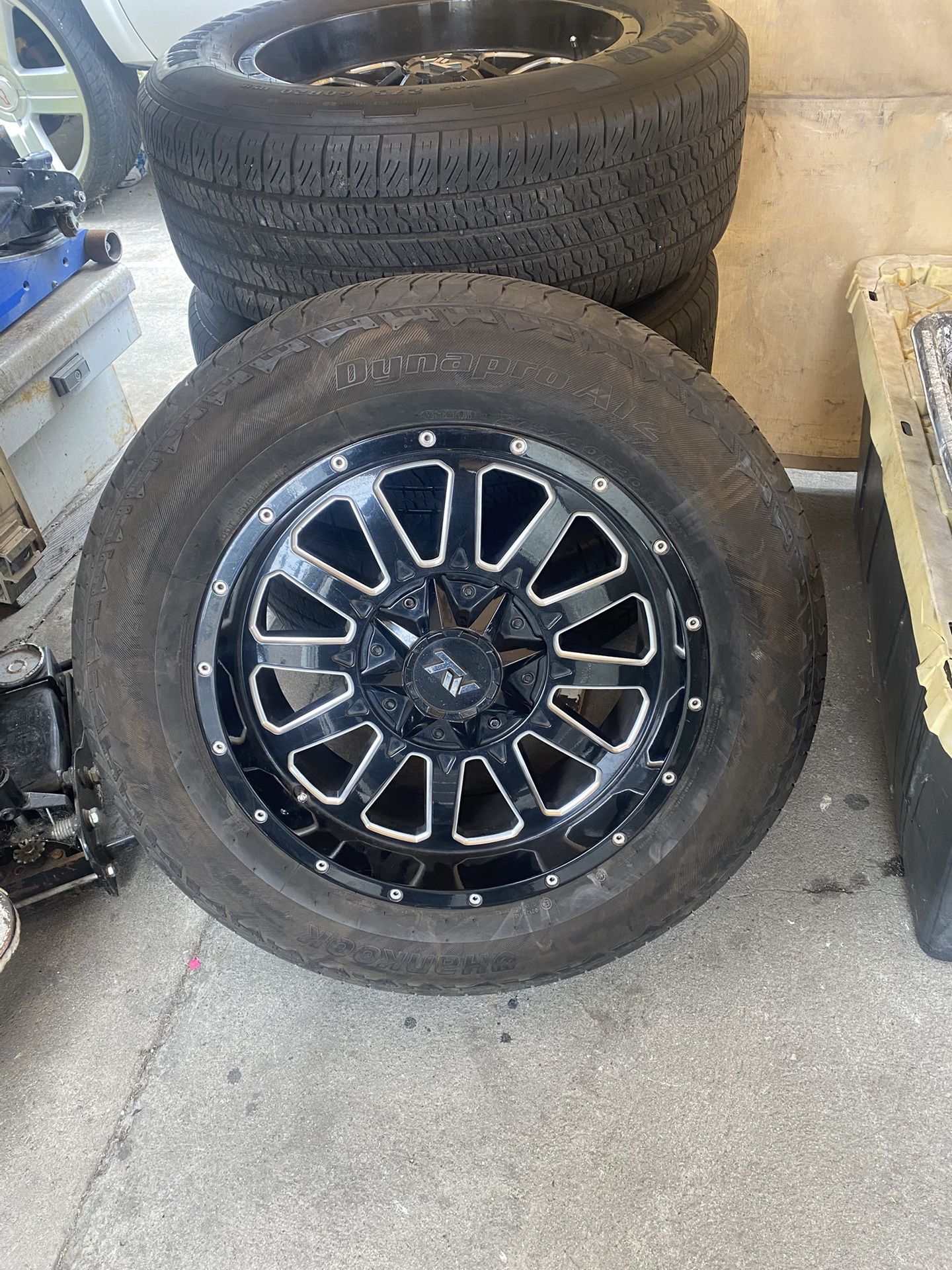 20 Inch Rims And Tires For Chevy Silverado Tahoe GMC Yukon Suburban Denali Cadillac Escalade Sierra Dodge Ram