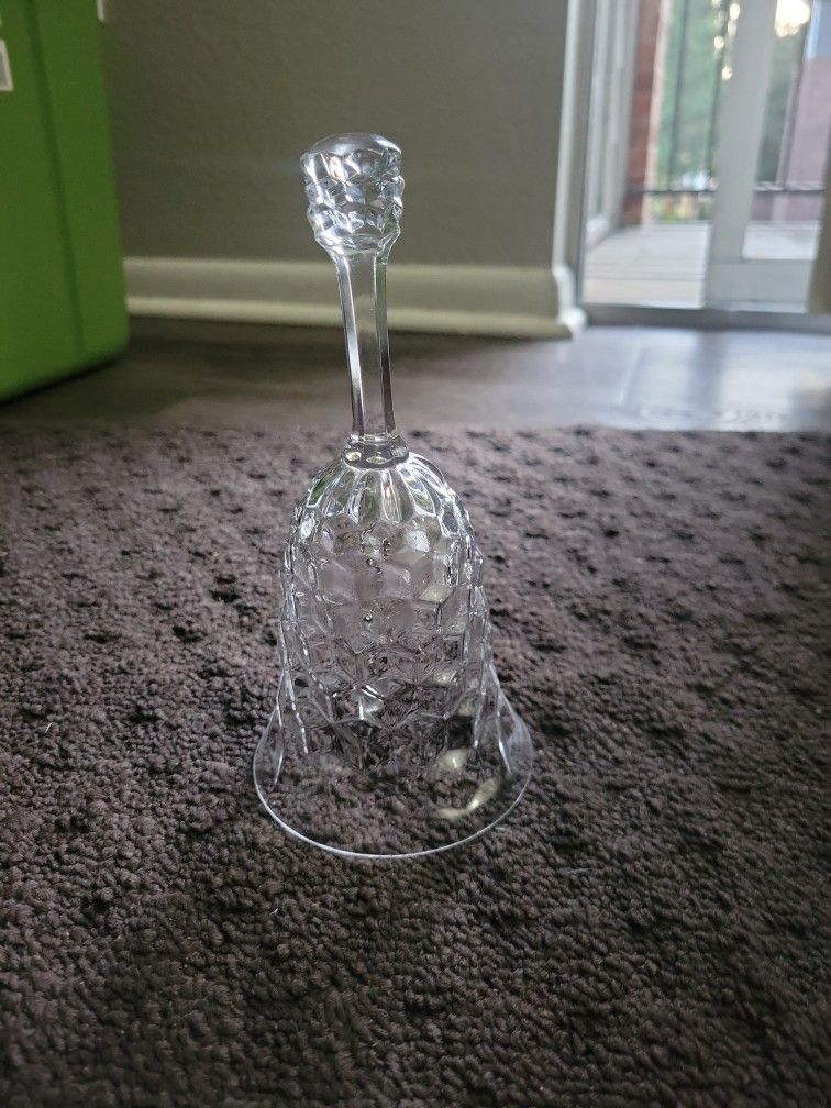 RARE *****FOSTORIA PRESSED GLASS BELL!