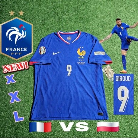 Nike France FFF Olivier Giroud#9 2024/2025 Home Authentic Jersey New XXL