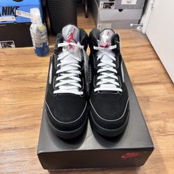 Jordan Retro 5 Black Metallic Reimagined Size 14 With Proof Of Purchase. Meet Up Only.