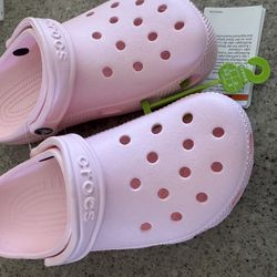 Brand NEW!! Light pink Crocs — Size: 6Y