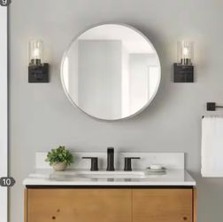 24 inch medicine cabinet, round
