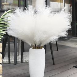 White Artificial Pampas Grass
