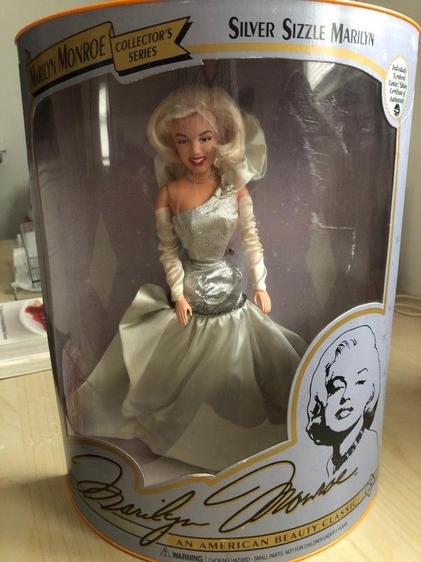 Vintage Marilyn Monroe Collectors Series Silver Sizzle Doll