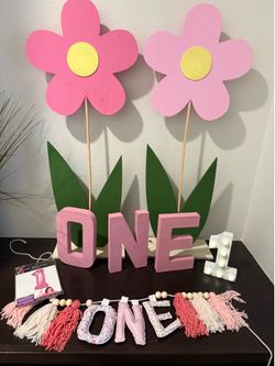 First Birthday Party Decorations – Wildflower/Daisy Theme 🌸