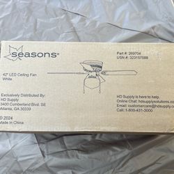New Seasons Torrey 42inch 4 Blade Ceiling Fan