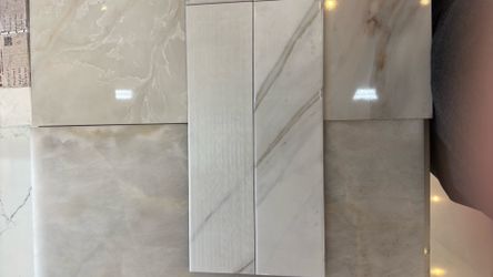 Calacatta 4x16 Subway Tile Mixed Texture