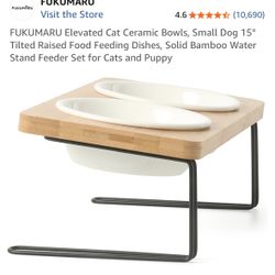 Elevated Ceramic Bowl For Small Dog/ Cat