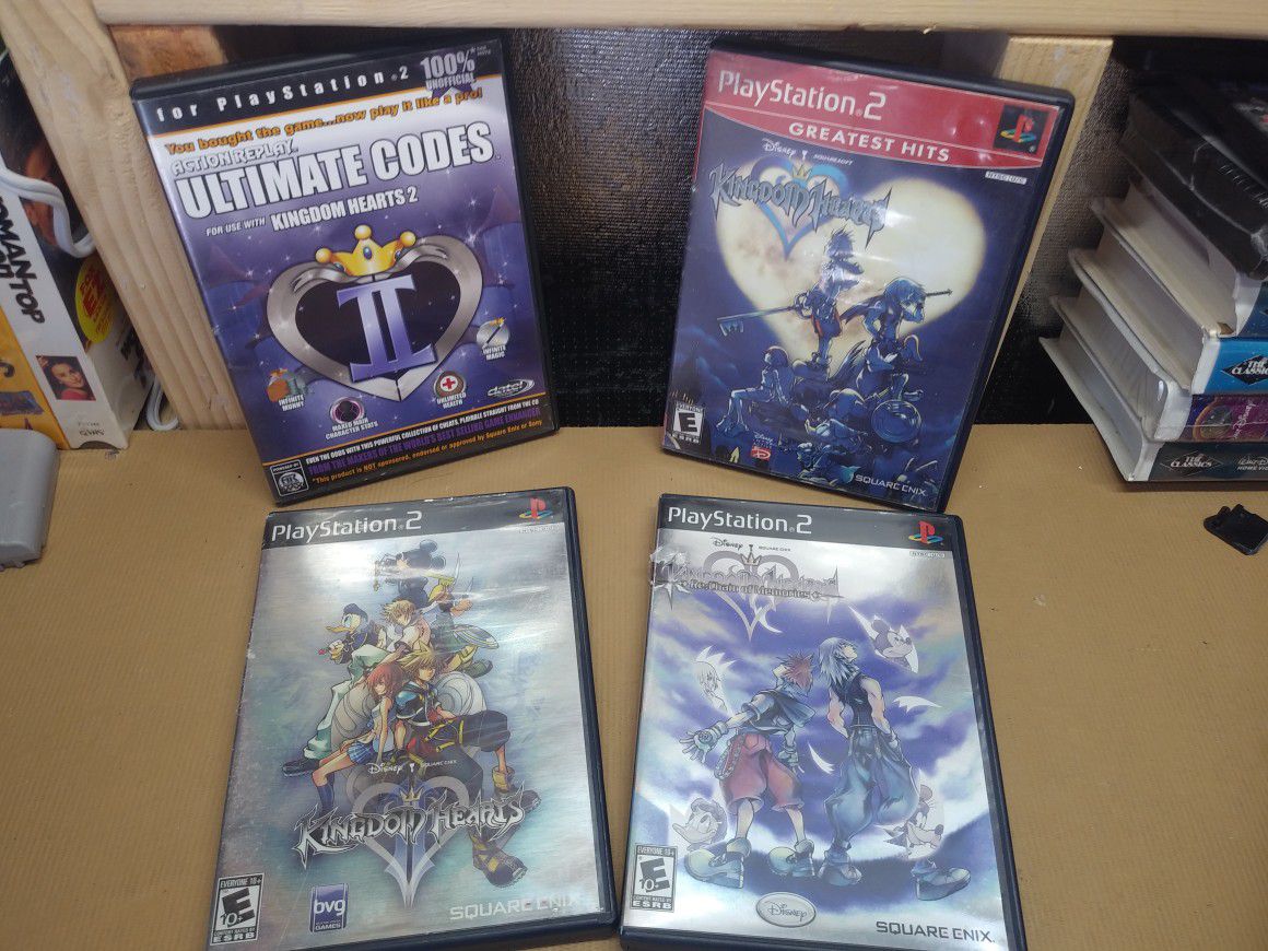 Kingdom Hearts Chain of Memories + I, II + Cheat Codes ( PlayStation 2, 2008)