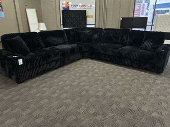 Brand New Modular Black Sectional 