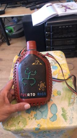 Puerto Rico Leather Canteen
