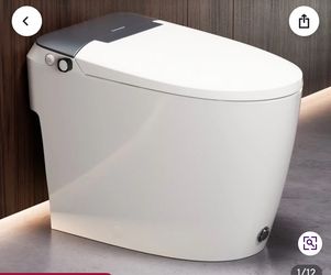 NEW Casta Diva Non-Electric Bidet Toilet - MAP 1000g, ADA Height (Model A100T, Dark Gray Accent)