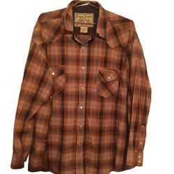 Jesse James Work Wear West Coast Choppers Long Sleeve Plaid Button Shirt XXL Pre Owned Perfect Condition 