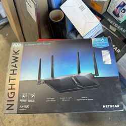 NETGEAR Nighthawk AX6 6-Stream AX4300 Wi-Fi Router RAX45-100NAS