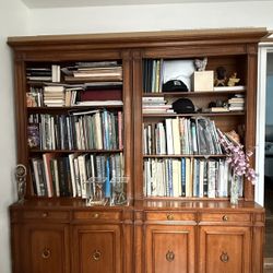 Large Antique 4 Piece Bookcase