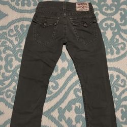 True Religion Olive Green Jeans - Size 30 - Gently Worn
