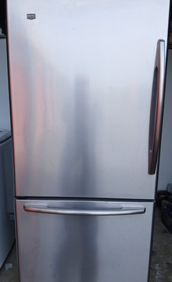 Maytag Bottom Freezer Stainless Steel Fridge - Spacious