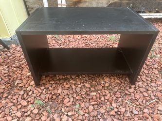 Black TV Stand / Entertainment Center with Storage Shelf