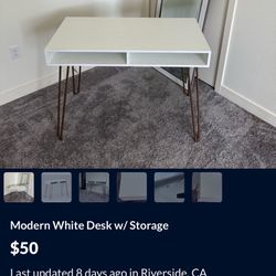 White Desk From Target