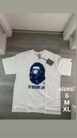 Bape tee white blue