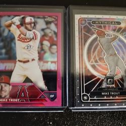2 Mike Trout Insert Baseball Cards