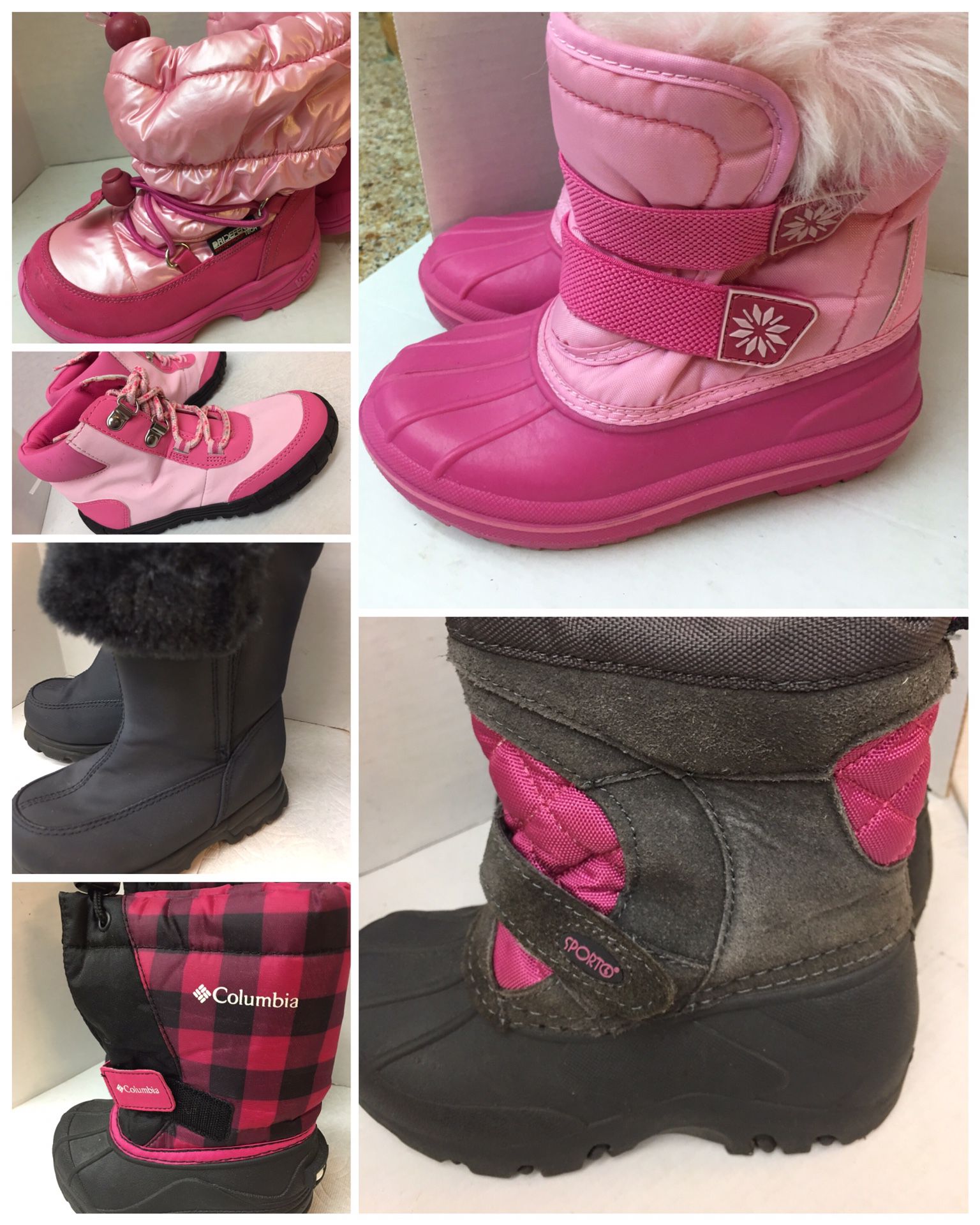 Toddler girl snow winter boots