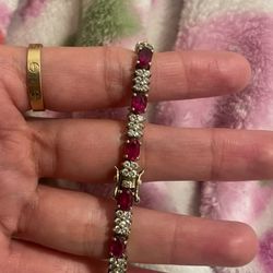 Victorian-Style Tennis Bracelet