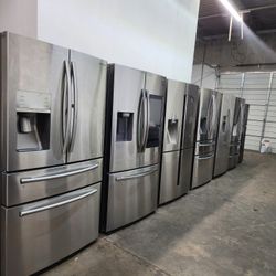 REFRIGERATOR SAMSUNG STAINLESS STEEL WITH SHOSE CASE 