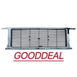 Yy40 89-91 GMC Suburban Grille Chrome and Argent with Dual Headlights