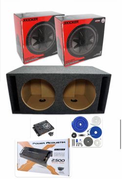 NEW BASS PACKAGE KICKER COMP VR 12” INSTALLED