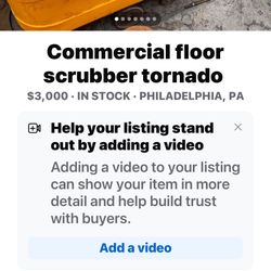 Commercial Floor Scrubber Tornado 