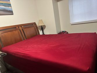 Wooden Sleigh Bed Frame