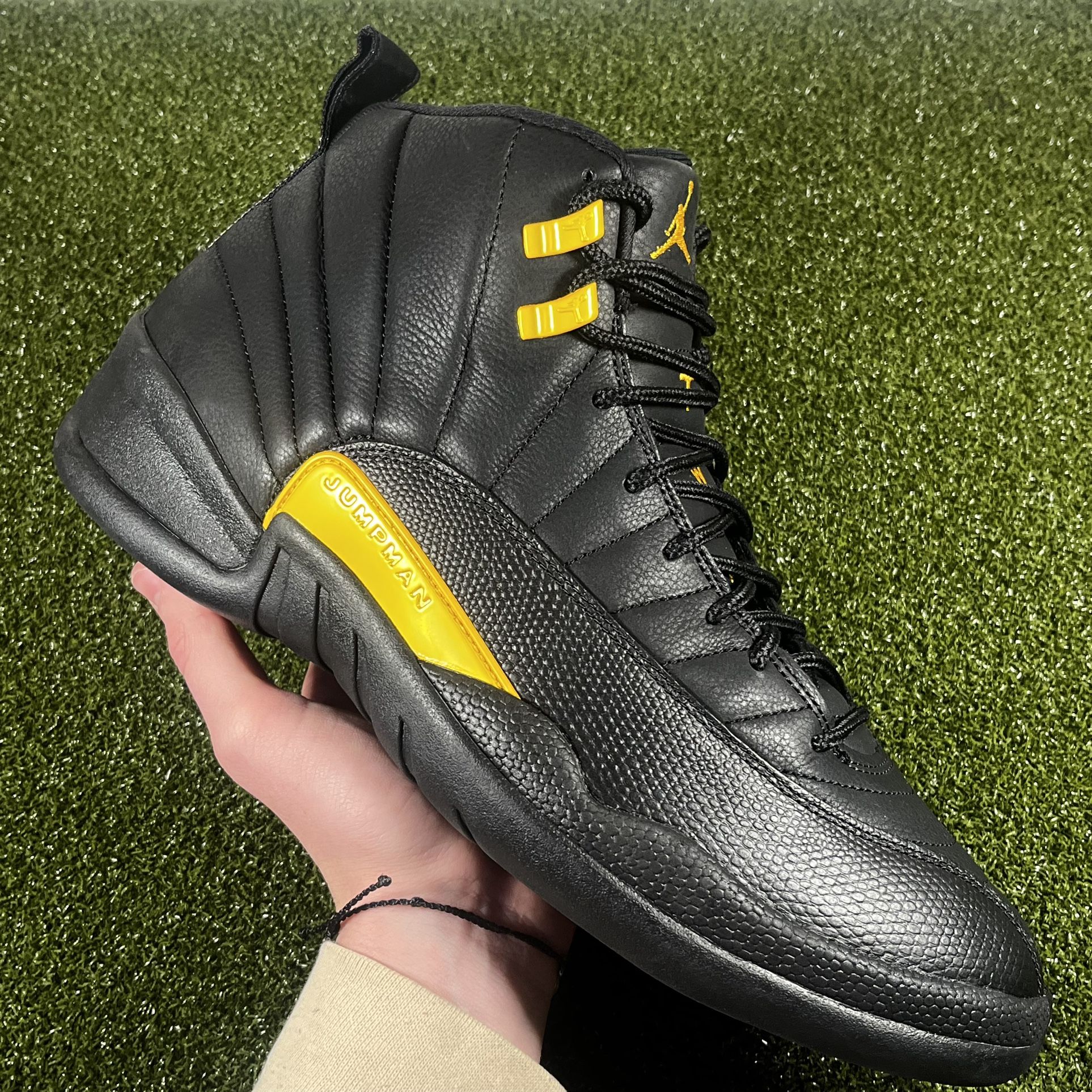 Nike Air Jordan 12 Retro Black Taxi CT8013 071 Men's Sneaker Size 13