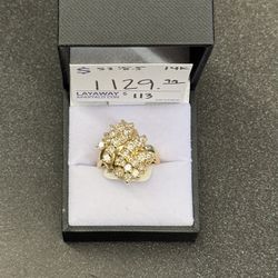 Diamond Cluster Ring