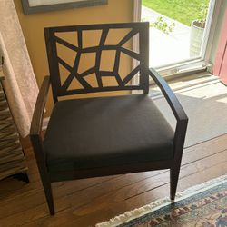 Wide seated Mid Century Modern Accent Chair 