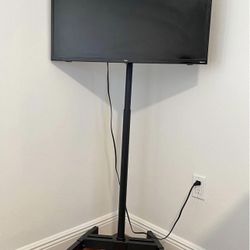 TCL 32”Class 720P HD LED ROKU SMART TV ** MIAMI BEACH (included mobile outdoor Tv stand with weels)