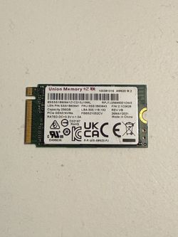 256gb m.2 nvme 2242 ssd union memory