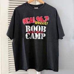 Vintage KCAL 96.7 ROCKS!  ‘BOOB CAMP’  ‘Your Morning Siffy’ Radio Station T-shirt Sz XL