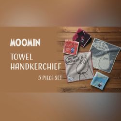 Moomin Towel Handkerchiefs Unisex Towel From Japan Rare New